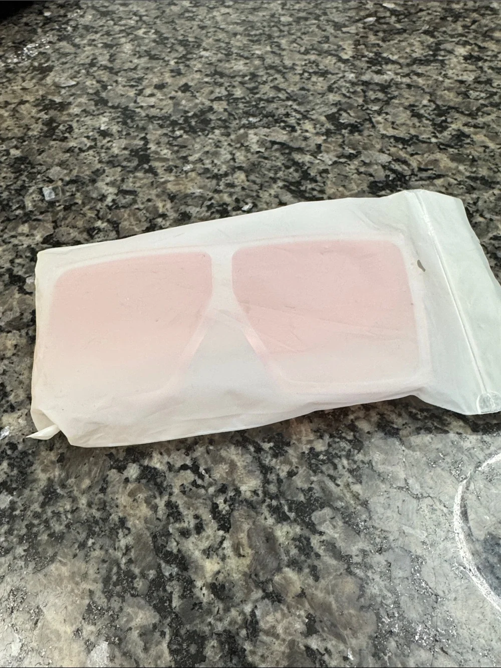 Oversized Transparent Pink Square Sunglasses